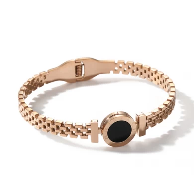 High Quality 18K Rose Gold Titanium Steel Bracelet Manufacturer in China