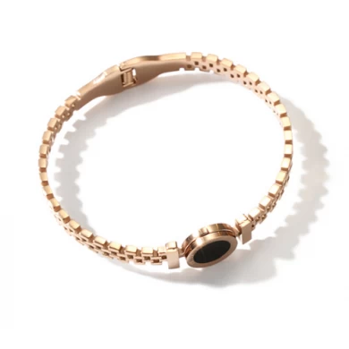 High Quality 18K Rose Gold Titanium Steel Bracelet Manufacturer in China