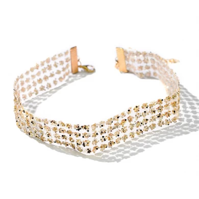 High Quality 2018 Fashion Zinc Alloy Gemstone Necklace Manufacturer in China