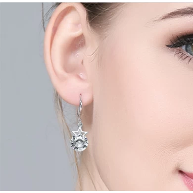 High Quality Start Shape 925 Sterling Silver Stud Earring Supplier in China