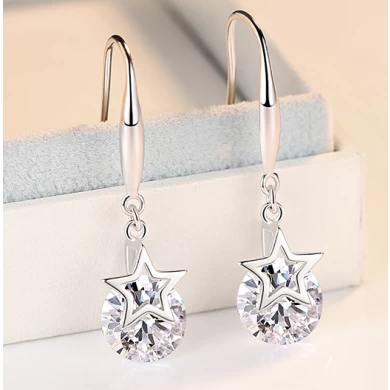 High Quality Start Shape 925 Sterling Silver Stud Earring Supplier in China