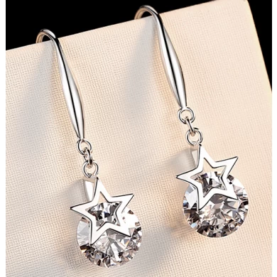 High Quality Start Shape 925 Sterling Silver Stud Earring Supplier in China