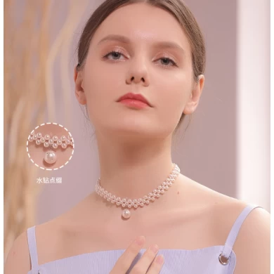 High Quality Supplier Artificial Pearls Short Necklace Manufacturer in China