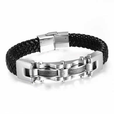Japan und Südkorea Titan Steel Jewelry Wholesale Männer Leder Armband TS1