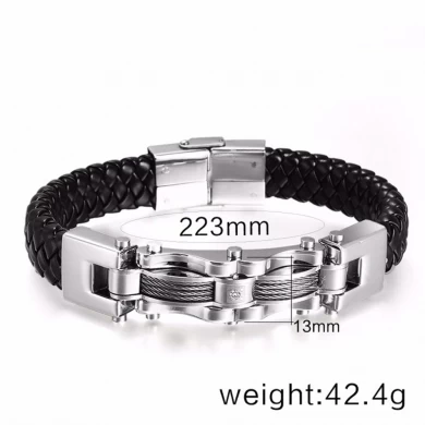 Japan und Südkorea Titan Steel Jewelry Wholesale Männer Leder Armband TS1