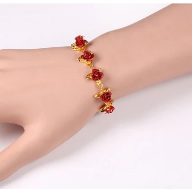 Jewelry Personalized Bracelet Copper Jewelry Dozen Rose Bracelet for Woman
