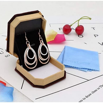 Kemstone Elegant Rose Gold/Silver Two Tone Multilayer Dangle Earrings Accessory for Woman