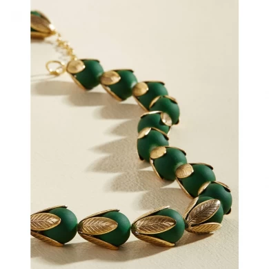 Neueste Design charmant Hot Sale Fashion Big Imitation Pearl Halskette für Frauen, Crystal Fashion Statement Halskette