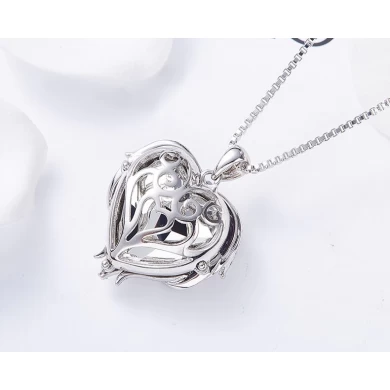 Latest fashion jewelry explosion models female ocean heart purple diamond Austria crystal pendant sweater necklace