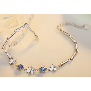 Low MOQ Woman 925 Silver Gemstone Bracelet Supplier from China