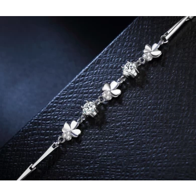Low MOQ Woman 925 Silver Gemstone Bracelet Supplier from China