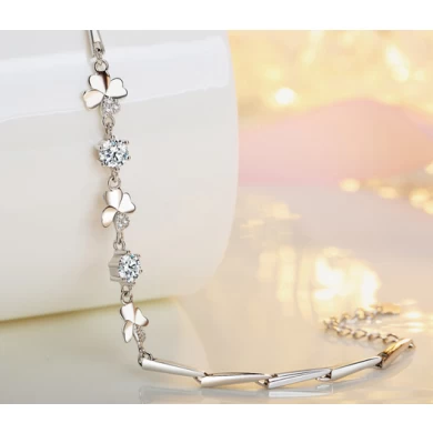Low MOQ Woman 925 Silver Gemstone Bracelet Supplier from China