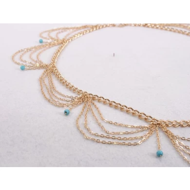 Multilayer Drop Sapphire Waist Chain Body Chain Fashionable Body Jewelry Wholesale