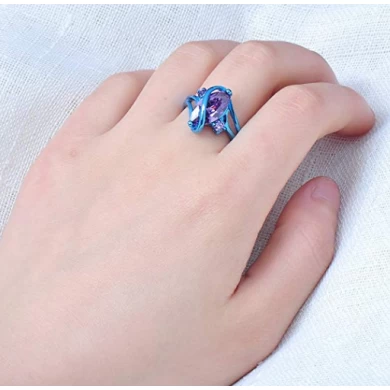 OEM Logo Special Stainless Steel Promise Rings for Girlfriend