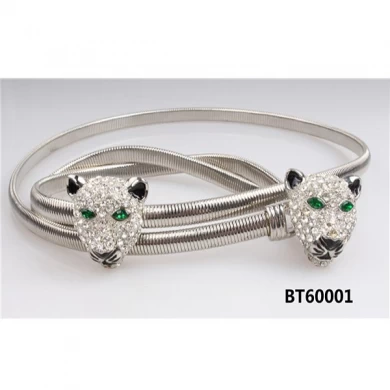 OEM ODM personalizado moda nuevo estilo metal cadena cinturón elástico para mujeres estiramiento metal cinturón de oro
