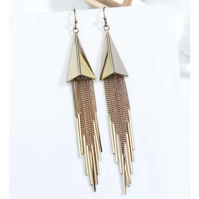 Professional High Polish 18K Gold Plating Long Tassels Earrings Manufacturer in China