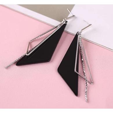Professional Manufacturer Personal Korean Style Rhomboid Earrings for Woman