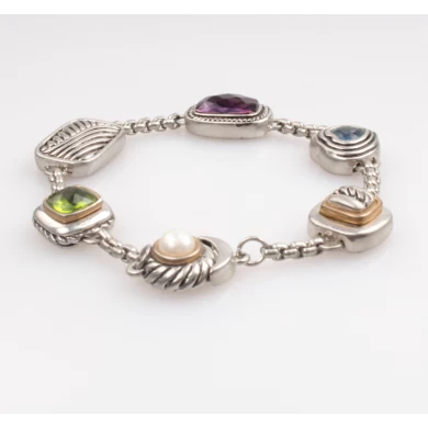 Promotion Custom Alloy Crystal Chain for Layer Bracelet as Gift  Lucky Charm Bracelet 2018