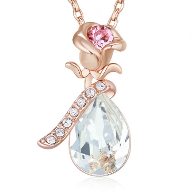 Blume Blumen Halskette Luxury Element Kristall Kette Ring Kette Schmuck Factory Großhandel NA1