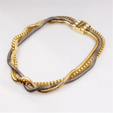 Rose Gold vergoldet Schmuck Lieferanten, Mode Charme stieg vergoldet Halskette
