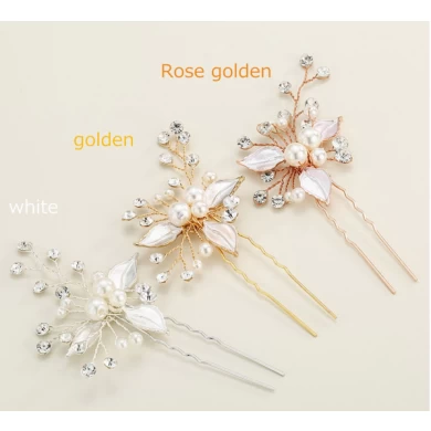 The Czech diamond bridal women hair wedding hair pins manufacturer in China