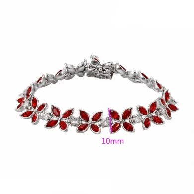 La mejor fábrica de la opción de la joyería cristalina de la manera directamente pulsera de lujo más nueva joyería hecha a mano de las mujeres diamante pulsera B1001