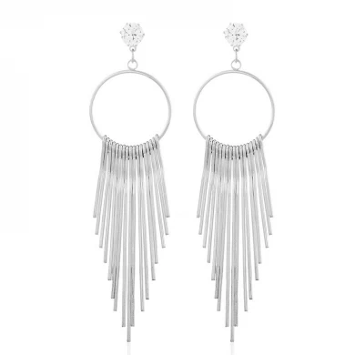 The latest fashion charm elegant latest earrings design European and American modern wind pendant tassel earrings ladies