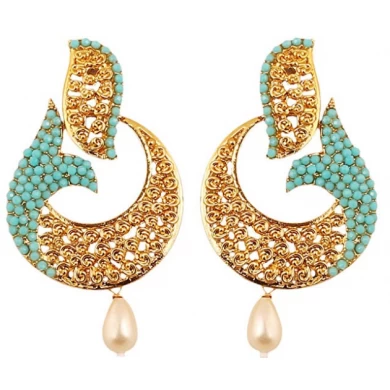 Touchstone jewelry earrings in antique gold tone for women