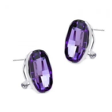 Ultra-fine cut face Austrian crystal earrings hot sale earrings diamond earrings studs