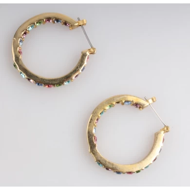 Wholesale 14k Earring Plated Gold Copper Earring Best Selling Woman Hoops Earrings