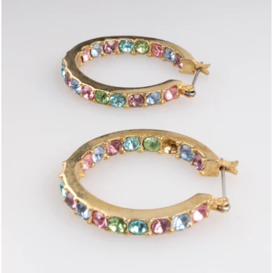 Wholesale 14k Earring Plated Gold Copper Earring Best Selling Woman Hoops Earrings