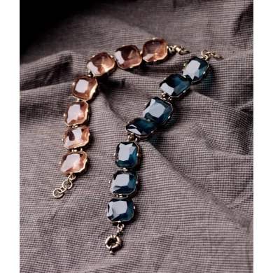Wholesale Women Accessories Square Crystal Bracelets Birthday Anniversary Gifts for Women Mom Wife