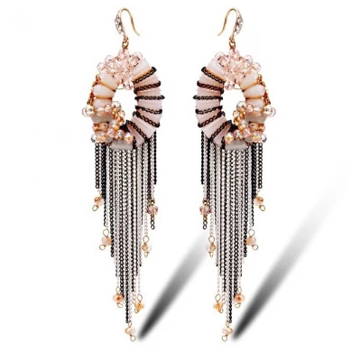 Großhandel Fashion charmant elegant Latest Ohrring Designs exotisch Vintage Stil Quaste Ohrringe für Frauen, Quaste hanging Quaste