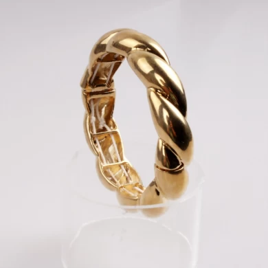Venta al por mayor joyería de moda hermosa Europa y América dulce joyería simple cristal brazalete de oro