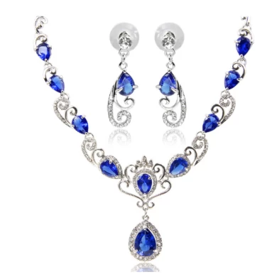 Woman 925 sterling silver&gold plated women jewelry set manufacturer