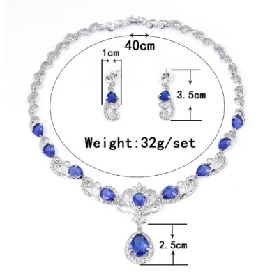 Woman 925 sterling silver&gold plated women jewelry set manufacturer