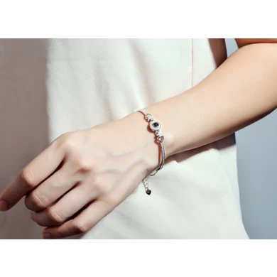 Woman Bracelet Bangle 20cm Length 925 Sliver Gemstone Bracelet Supplier China