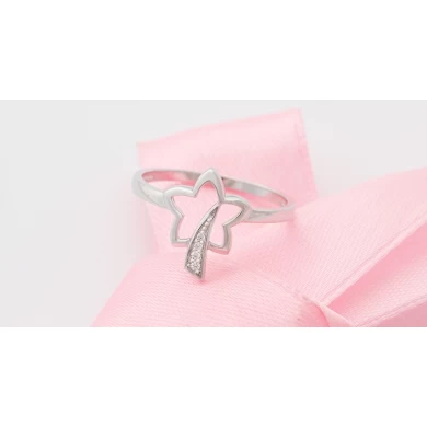 Women 925 Jewelry Pure Silver Finger Rings Christmas Jewelry Gift