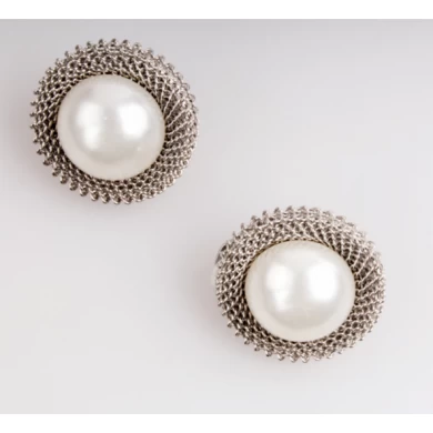 Women Wholesale Graceful Silver Color Simulated Pearl Birthday Anniversary Gifts for Women Mom Wife