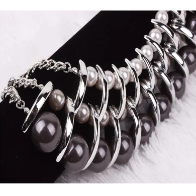 moda fábrica último diseño elegante collar de perlas conjunto encanto joyería n1006