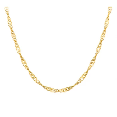 professional manufacturer 100% 18k gold chain necklace for woman