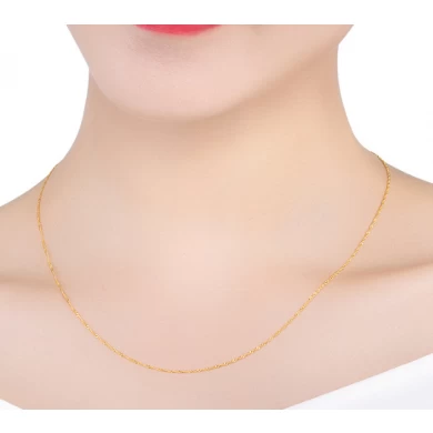 professional manufacturer 100% 18k gold chain necklace for woman