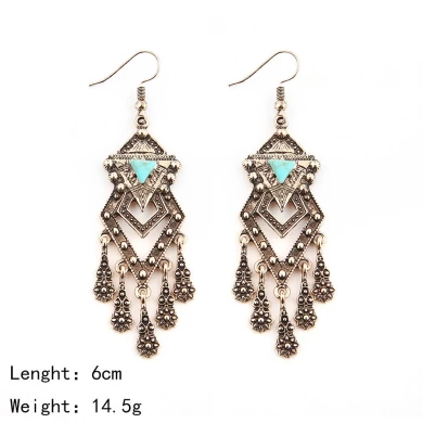 Großhandel Top-Design-Ohrring, Alloy Fancy Hooked Ohrringe für Girls Fashion Jewelry Design Antique Ohrringe für Frauen