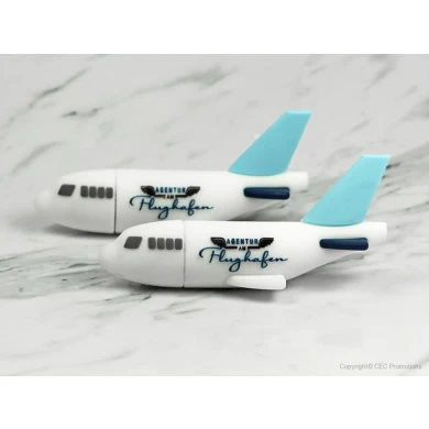 Samoloty w kształcie spersonalizowanego markowego logo producenta dysków flash USB