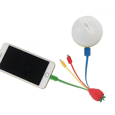 Bespoker клубника 4 головы мульти быстрая зарядка пвх USB-кабель производитель