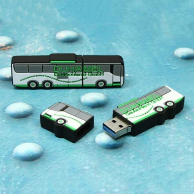 Best personalised soft pvc scholl bus design usb 2.0 memory stick flash drives