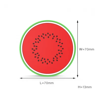 Watermelon promo pvc draadloze oplader fabrieksleverancier