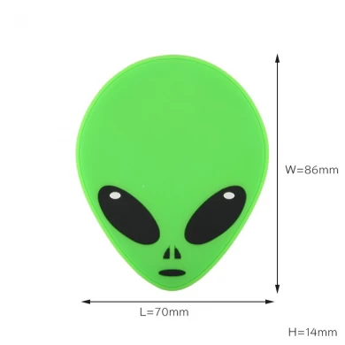 Creative Customized Alien 2D formowana silikonowa, bezprzewodowa ładowarka pvc