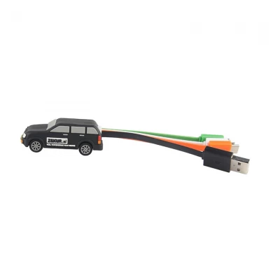 Custom Auto geformt PVC USB Multi 4 in 1 USB Ladekabel Hersteller