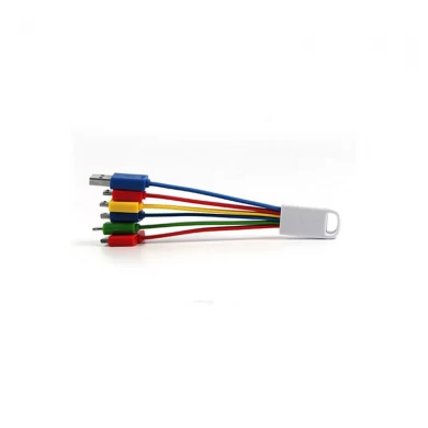 Dostosowane logo 6 w 1 kabel do ładowania danych USB dla iPhone'a i Androida